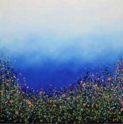 Sophie Berger, Glorious Wild Flowers, Original Semi-Abstract Landscape Painting