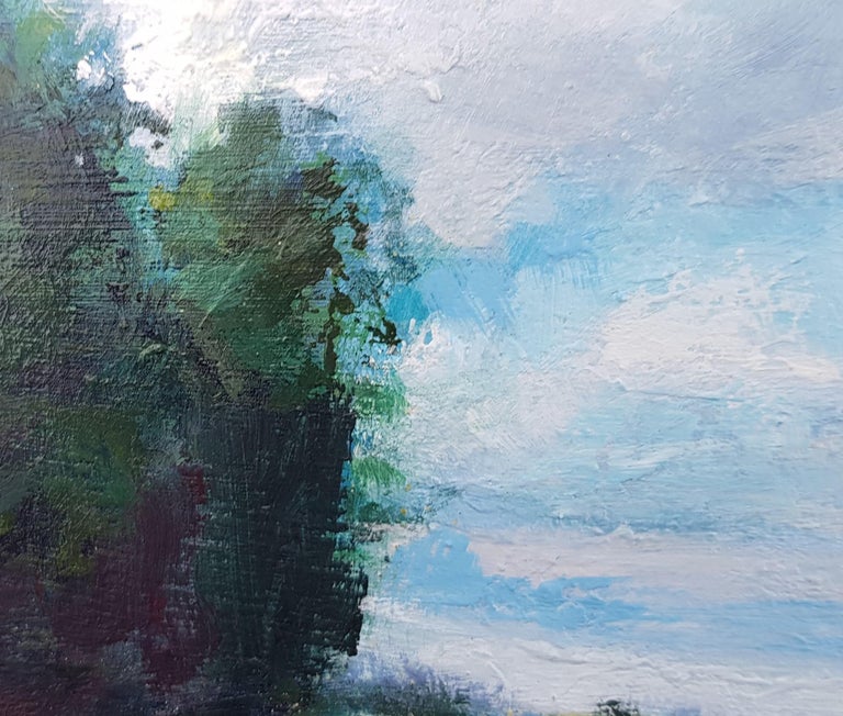 Sharon Williams Sharon Williams, Blue Skies, Bright Painting