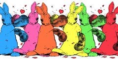 Harry Bunce, United Colours of Bunny Town, Animal Art, Bright Art, Conservation 