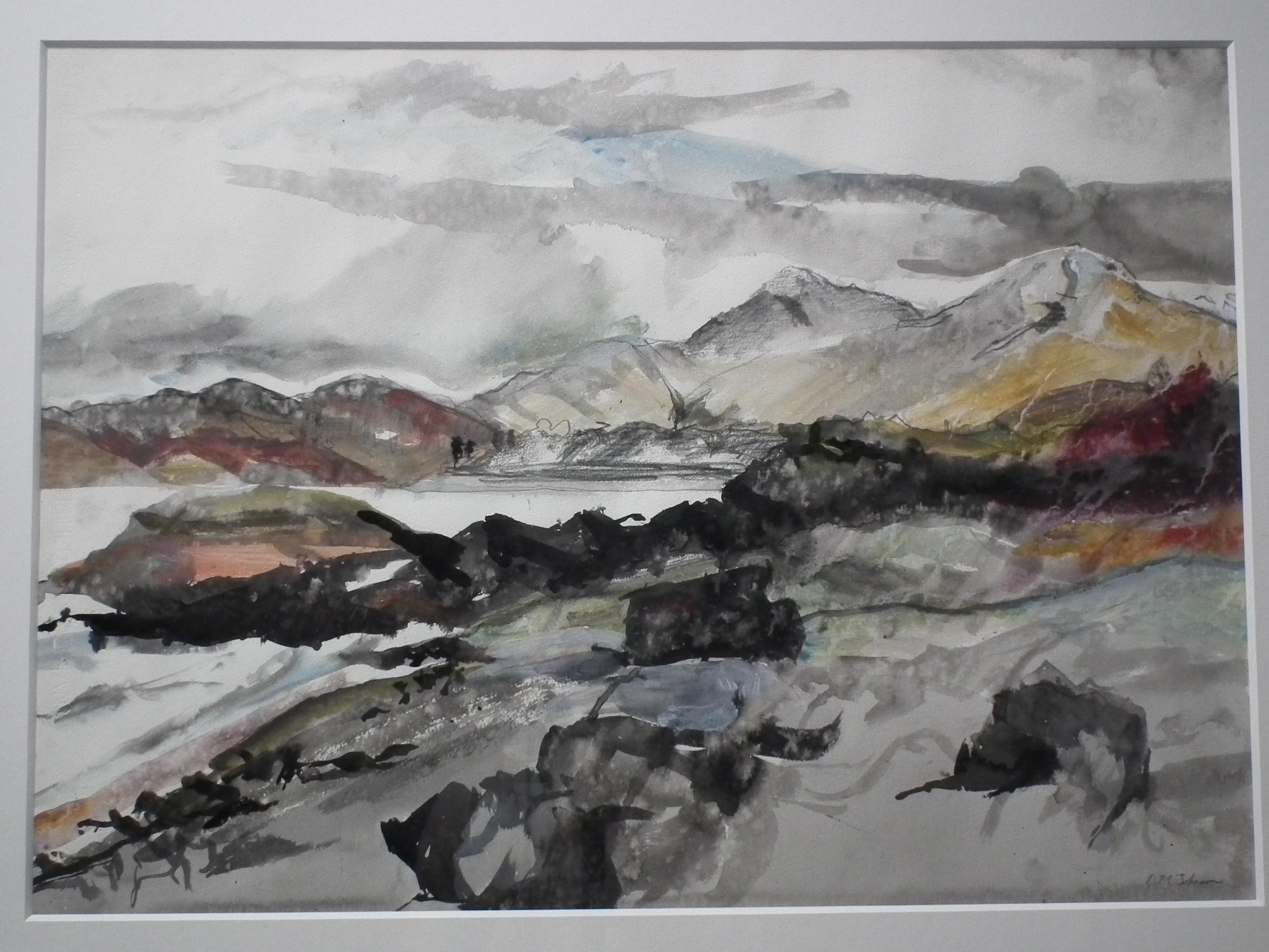 Dal suono di Arisaig, Tempesta d'inverno, Duncan MacDonald Johnson, artista gallese in vendita 2