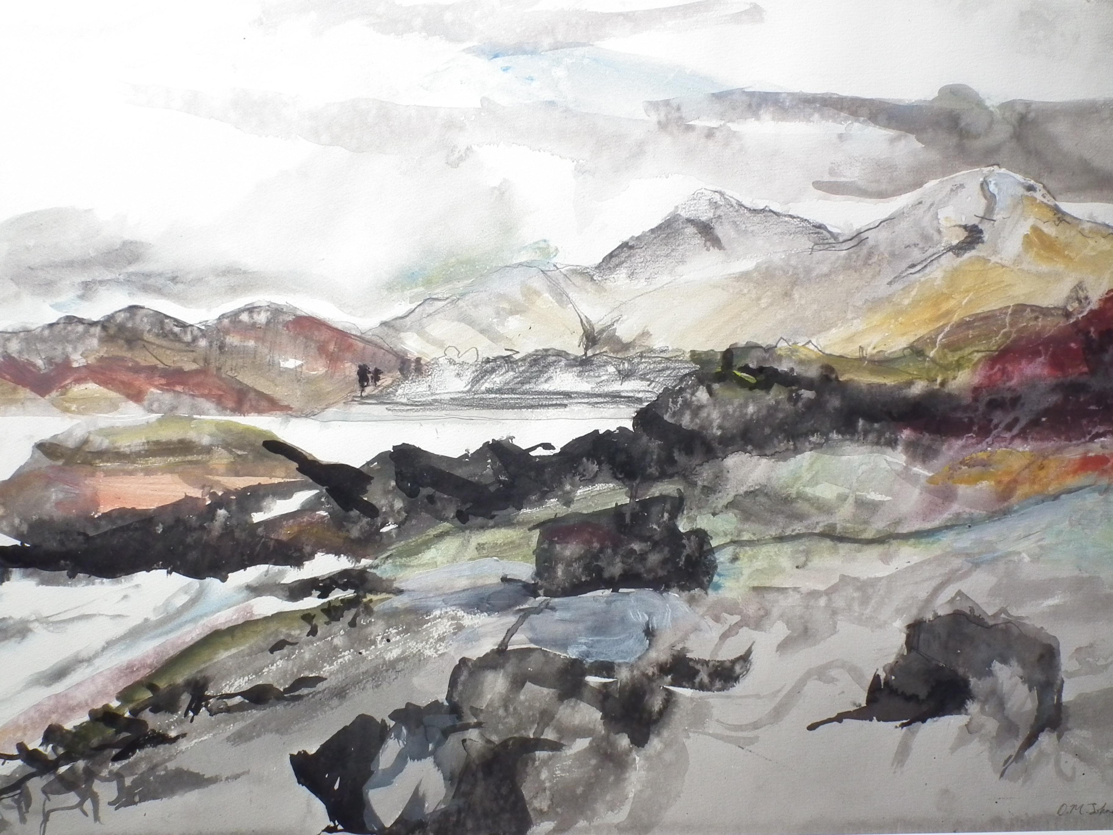 Dal suono di Arisaig, Tempesta d'inverno, Duncan MacDonald Johnson, artista gallese in vendita 4