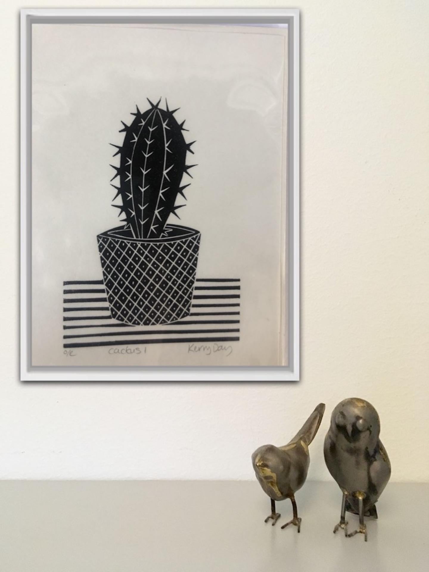 Kerry Day, Cactus I, Open Edition Print, Monochrome Print, Gift Art, Affordable  8