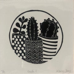 Cacti 1, Mini Prints for Sale, Cactus Art, Contemporary Flower Art
