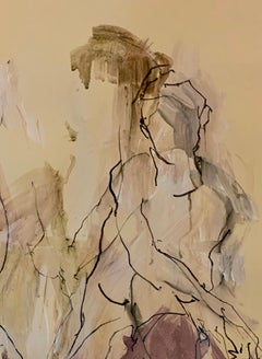 Sophie in 3 Poses, Judith Brenner, Contemporary Nude Painting, Affordable Art