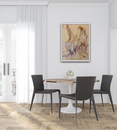 Sophie in 3 Poses:: Judith Brenner:: zeitgenössische Aktmalerei:: erschwingliche Kunst