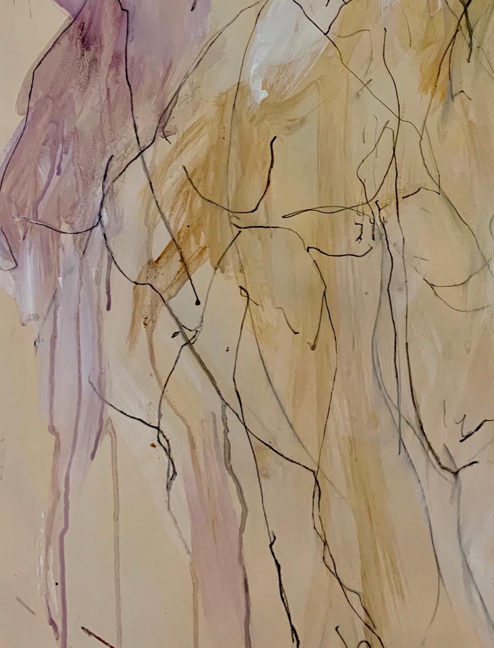 Judith Brenner
Sophie Dancing 1
Original Figurative Drawing
Acrylic Paint, Pan Pastel, Ink and Watercolour Pencil on Paper
Sheet Size: 84.1cm x W 59.4cm x D 0.1cm
Sold Unframed
Please note that in situ images are purely an indication of how a piece