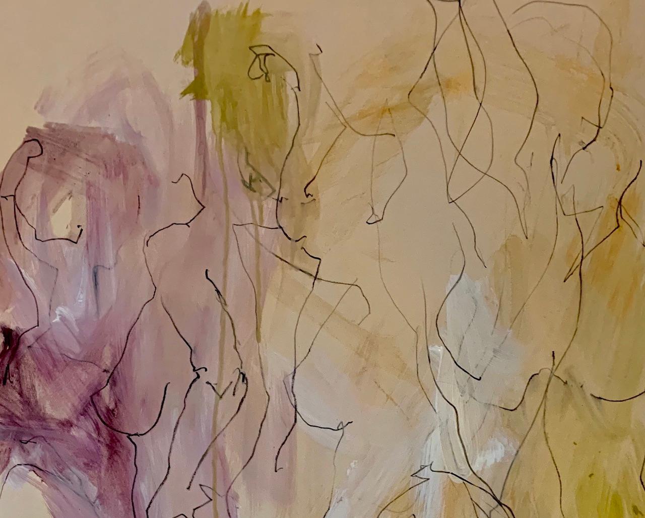 Judith Brenner, Sophie Bailando 1, Arte figurativo original, Arte abstracto en boceto en venta 3