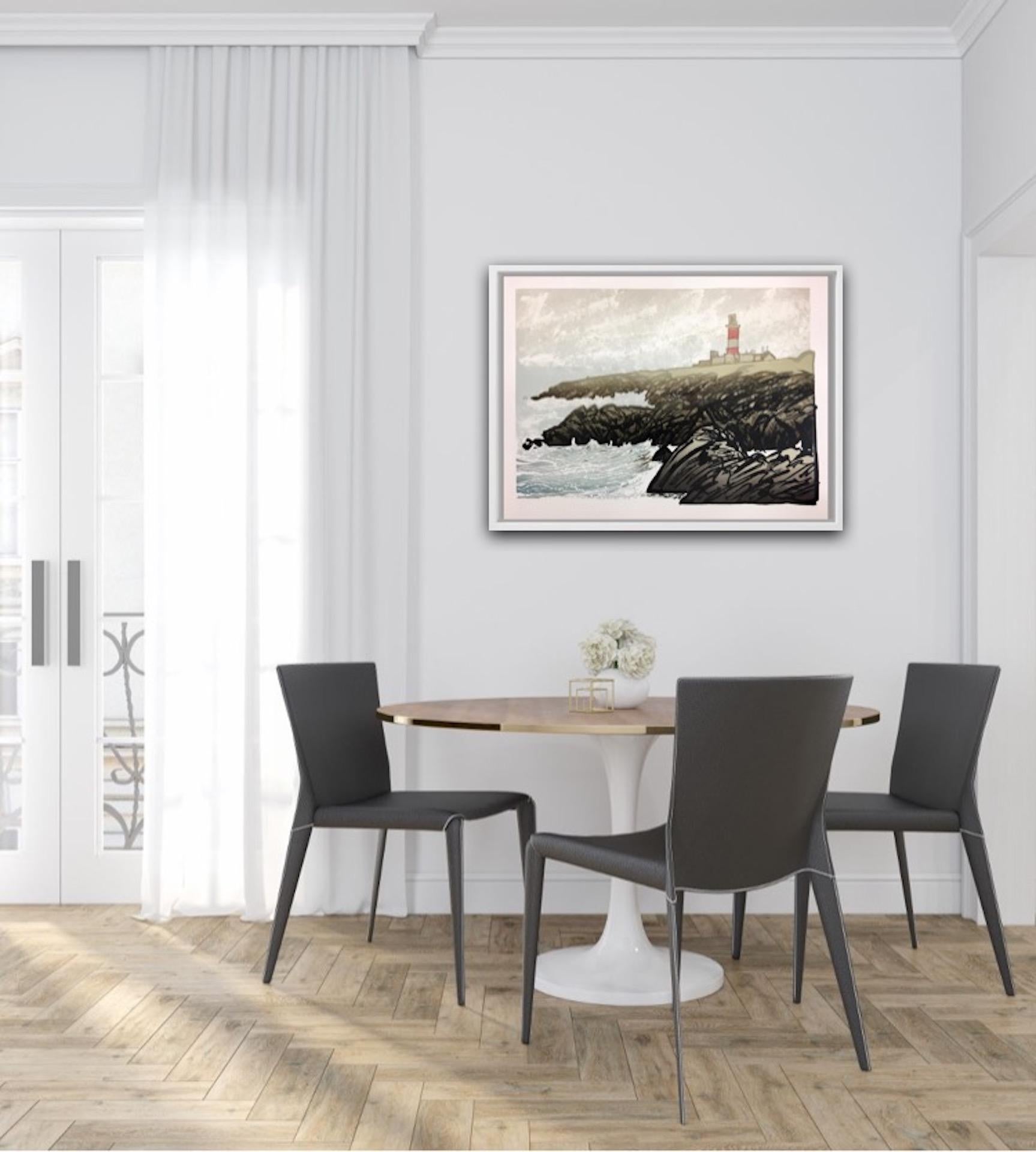 Ian Phillips, Faro, Stampa paesaggio marino in edizione limitata, Arte Costiera, Mare in vendita 1