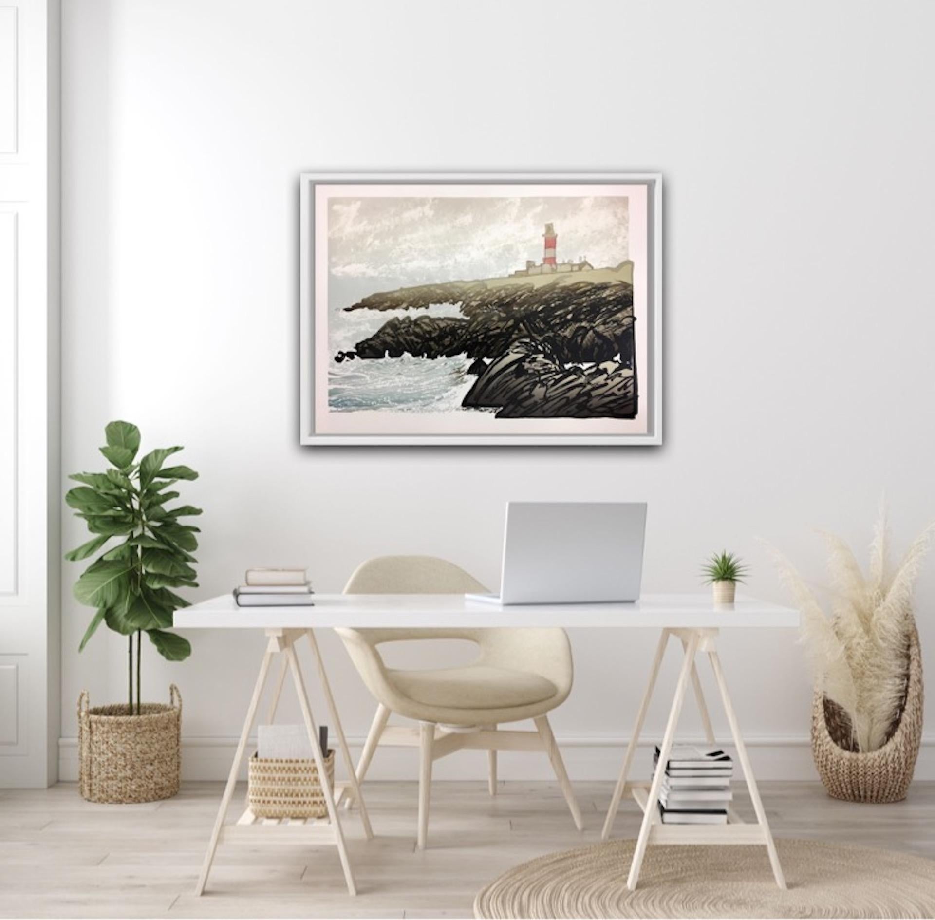 Ian Phillips, Faro, Stampa paesaggio marino in edizione limitata, Arte Costiera, Mare in vendita 5