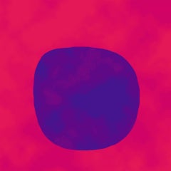 Blob – Purplepink Pixelplum:: Christine Wilkinson:: Heller Druck in limitierter Auflage