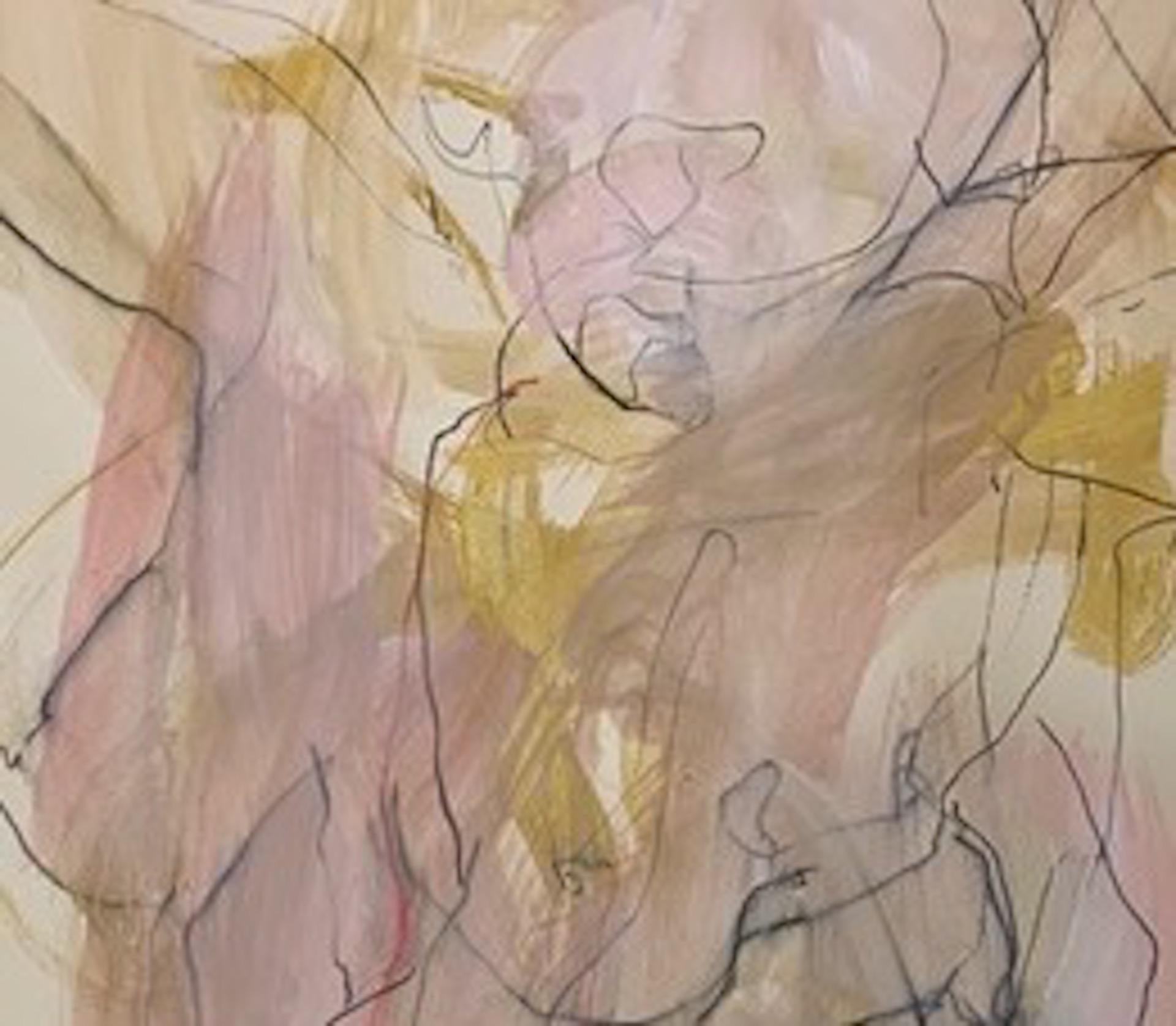 Judith Brenner, Solfrid Dancing 2, croquis figuratif contemporain original d'un nu en vente 2