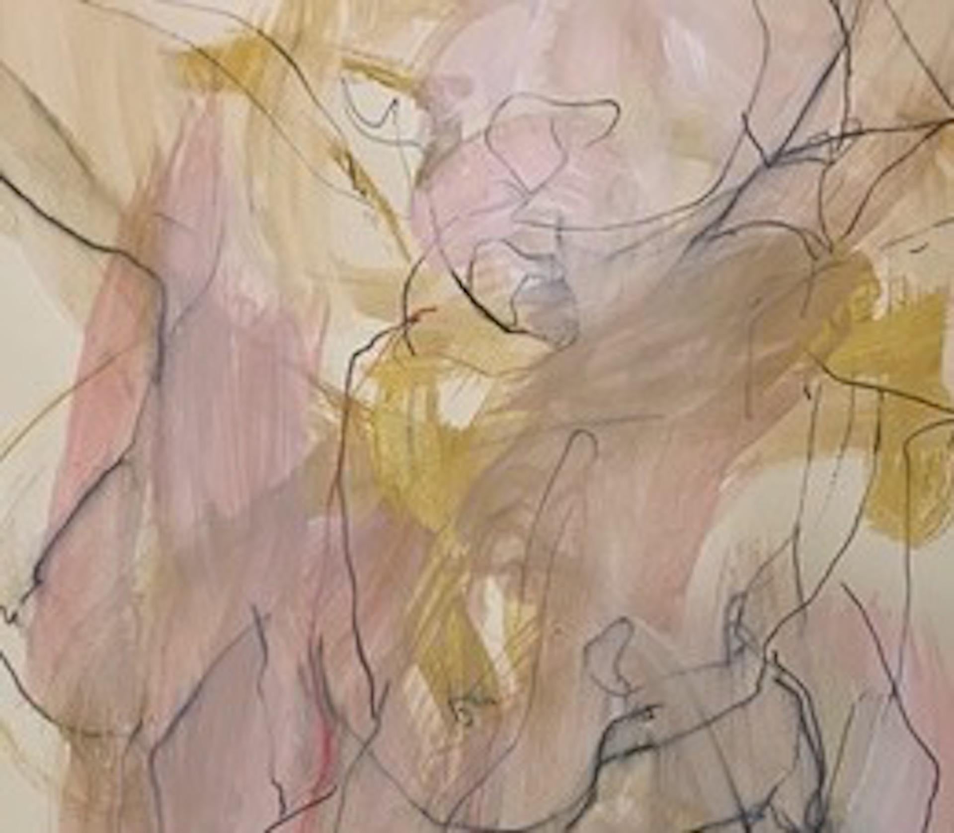 Judith Brenner, Solfrid Dancing 2, esquisse originale de nu figuratif contemporain en vente 2