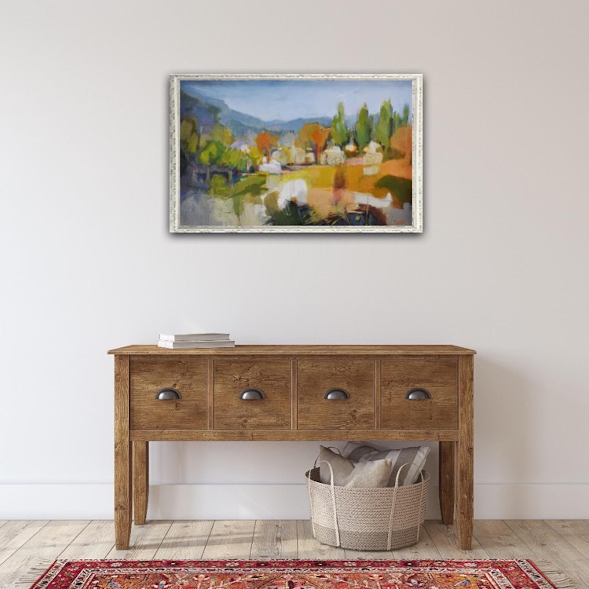 Lucy Powell, Umbrian Landscape, Original Landscape Painting, Contemporary Art For Sale 7