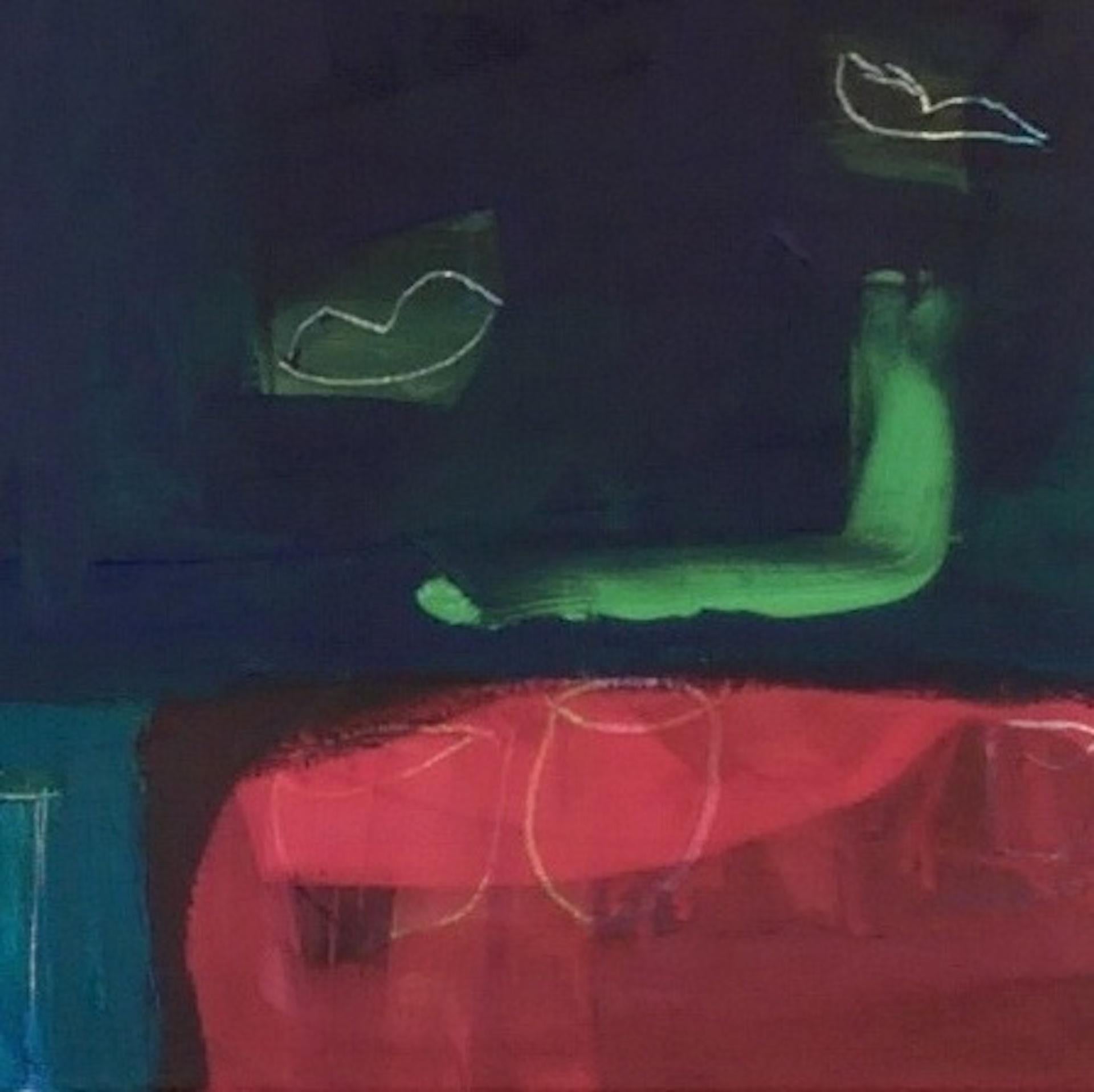 Diane Whalley, Nights on the Veranda, Original Abstract Painting, Bright Art 8