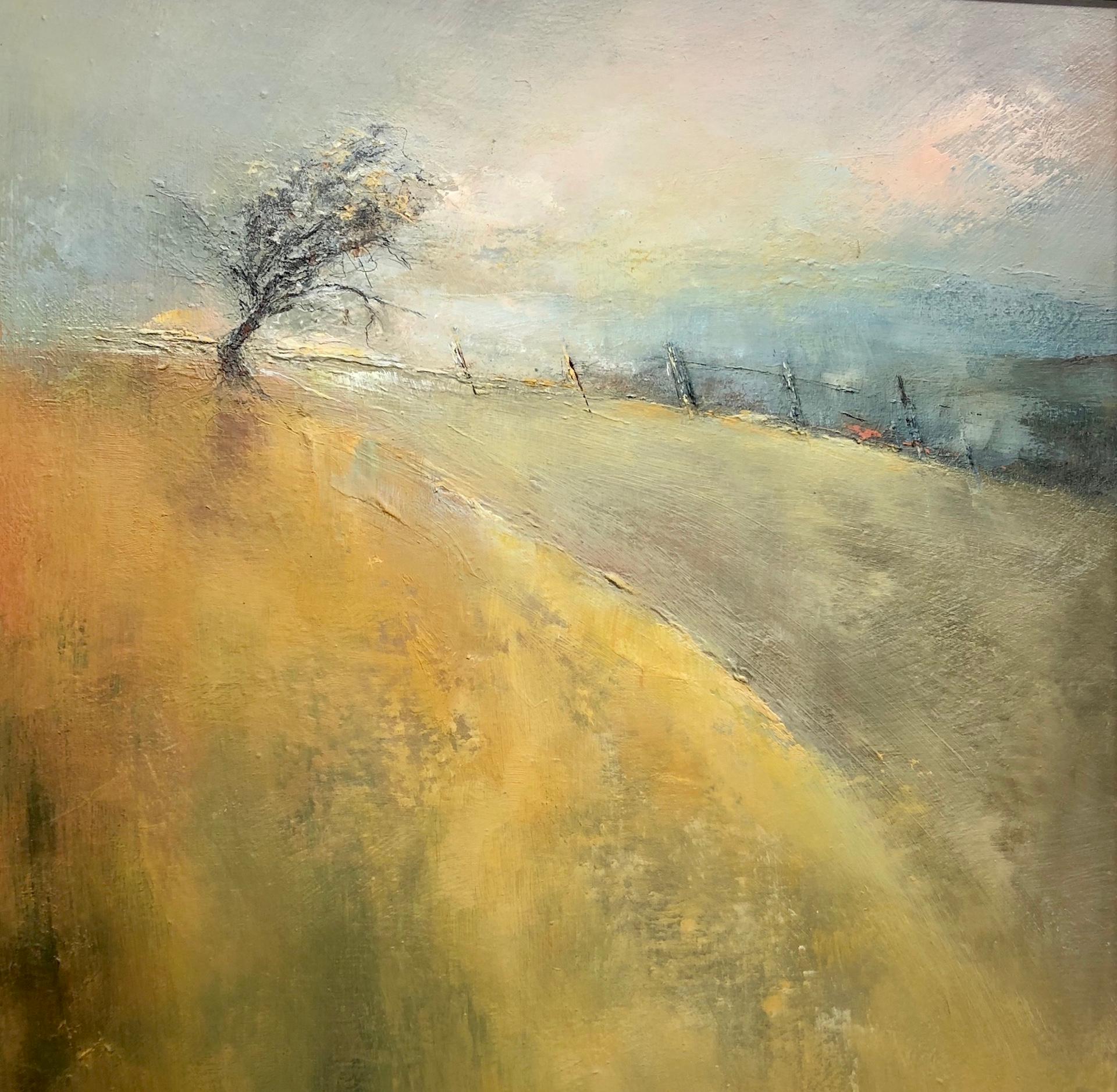 Shirley Kirkcaldy, Esperando la primavera, Pintura original de paisaje, Árbol natural en venta 1