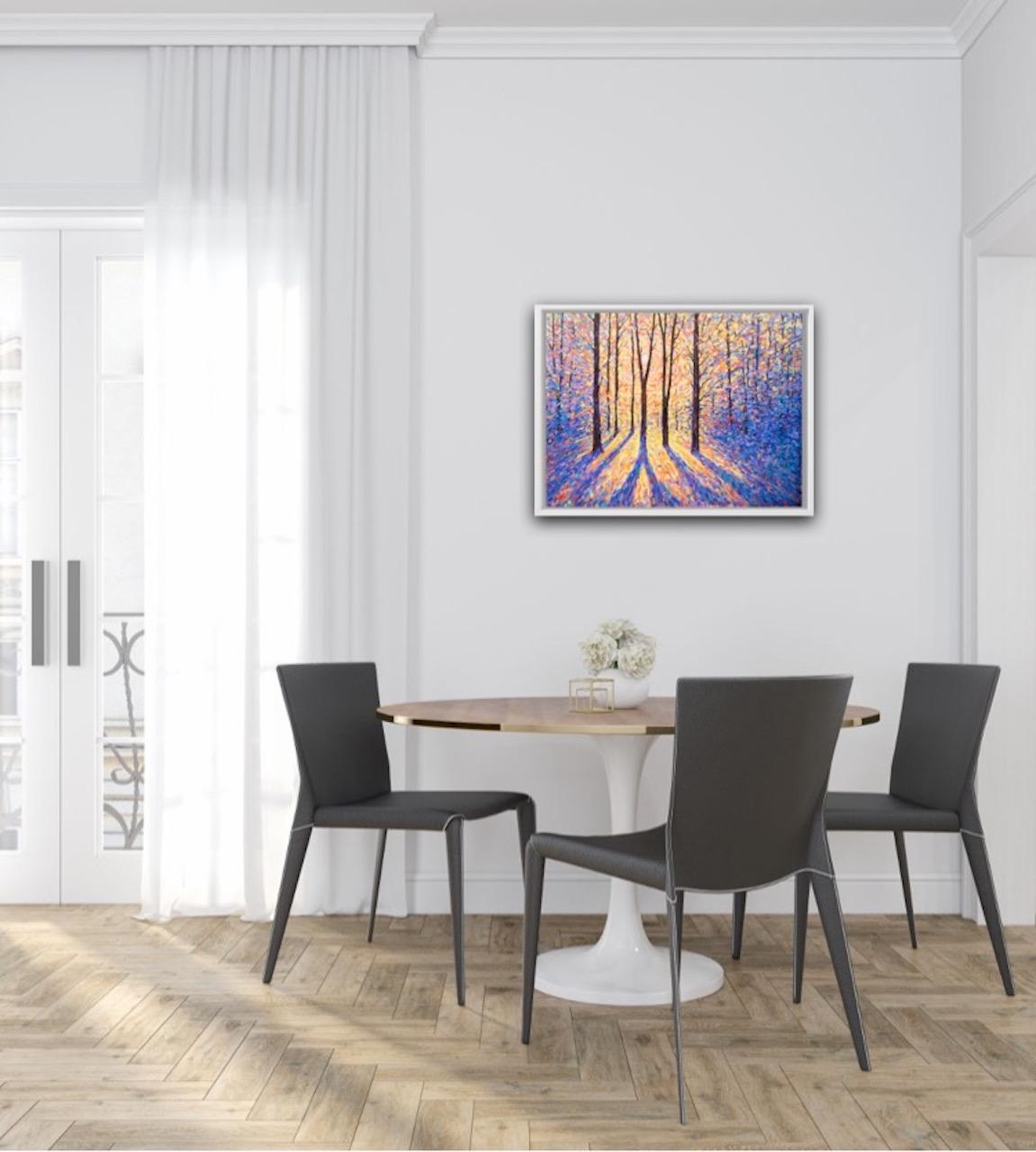 Lee Tiller, Fin del día, Pintura original de paisaje, Obra de arte impresionista en venta 6