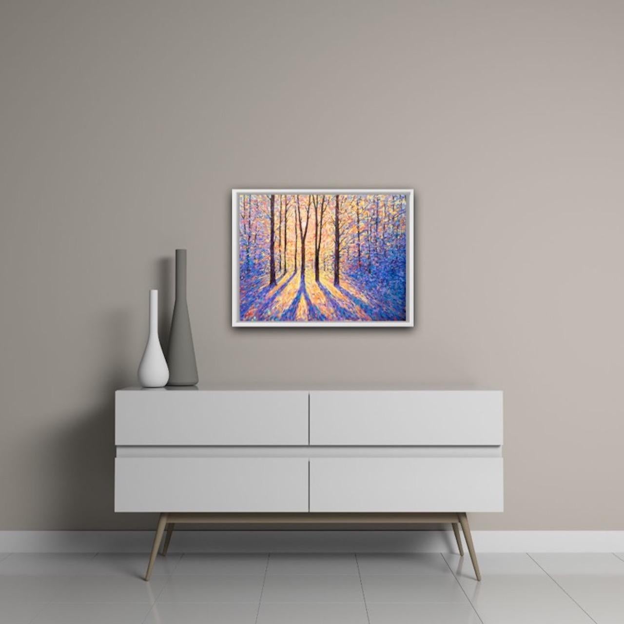 Lee Tiller, Fin del día, Pintura original de paisaje, Obra de arte impresionista en venta 1