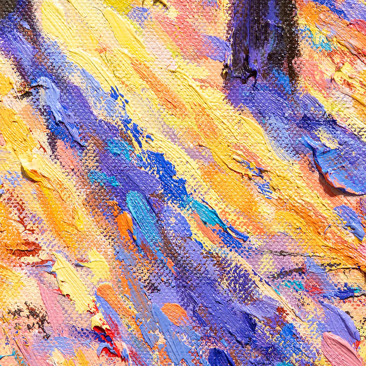 Lee Tiller, Fin del día, Pintura original de paisaje, Obra de arte impresionista en venta 4