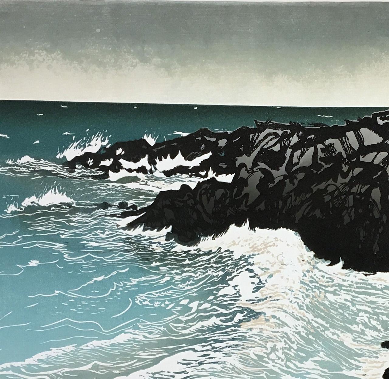 Ian Phillips
North Shore Swell
Limited Edition Linocut Print on Paper
Edition of 12
Image Size: H 70cm x W 88.2cm x D 0.01cm
Sold Unframed
Free Shipping
Please note that in situ images are purely an indication of how a piece may look.

North Shore