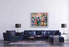 Adam Bartlett, Liquid Diamonds, peinture abstraite originale lumineuse, contemporaine