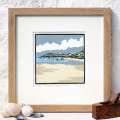 Fiona Carver, Towards Baggy Point, Limited Edition Seaside Print, Minimal Art