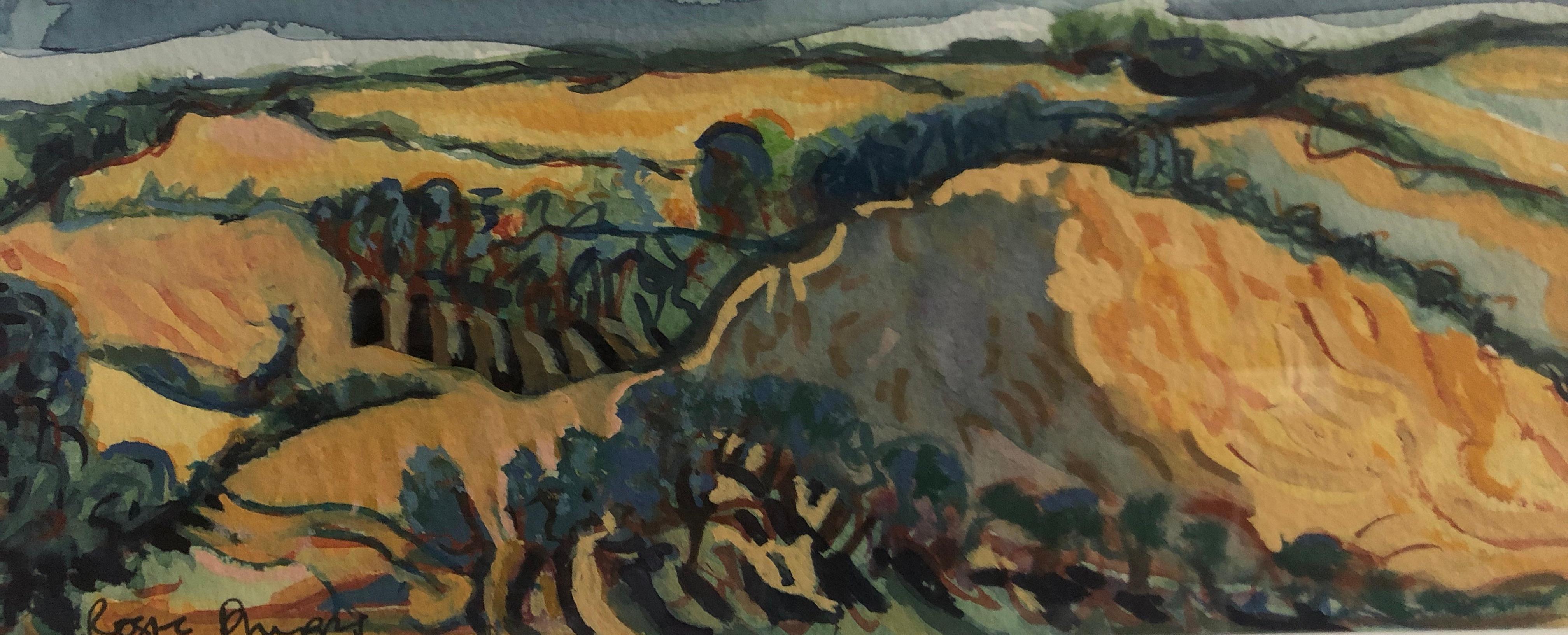 Rosie Phipps, Rain Storm, Original Watercolour Painting, Landscape Artwork 4
