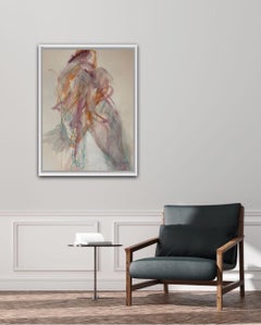 Judith Brenner, Rich Seated 1, Original Life Painting, Cubist Impressionsit Art