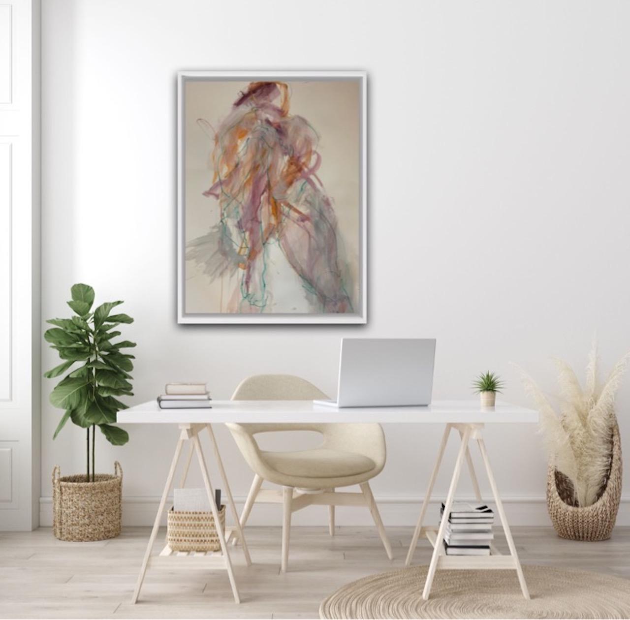 Judith Brenner, Rich Seated 1, Original Life Painting, Cubist Impressionsit Art For Sale 3