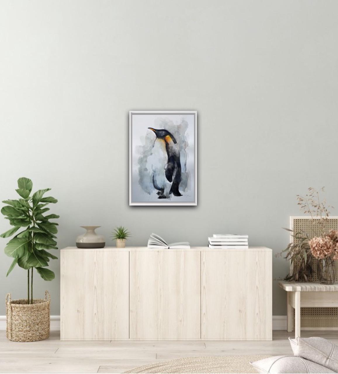 Gavin Dobson
Penguin
Impressionist Still Life Painting
Watercolour Paint on Paper
Size: H 42cm x W 29.7cm x D 0.1cm
Sold Unframed
Please note that insitu images are purely an indication of how a piece may look.

Penguin is an original animal