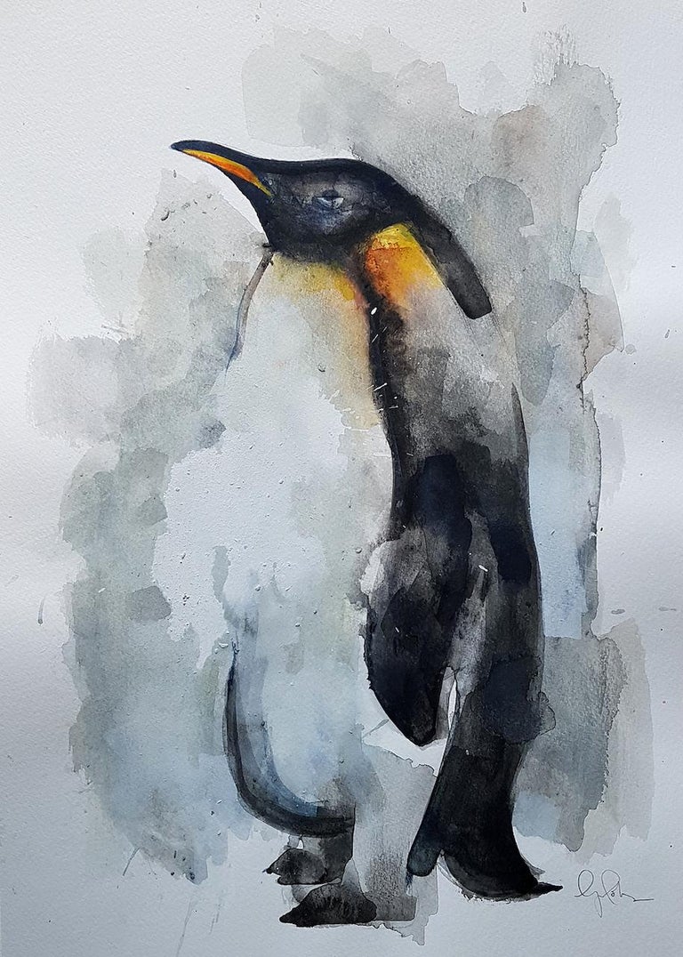Gavin Dobson - Gavin Dobson, Penguin, Original Animal Painting, Penguin  Art, Impressionist Art at 1stDibs | penguin painting, penguin artwork,  animal art