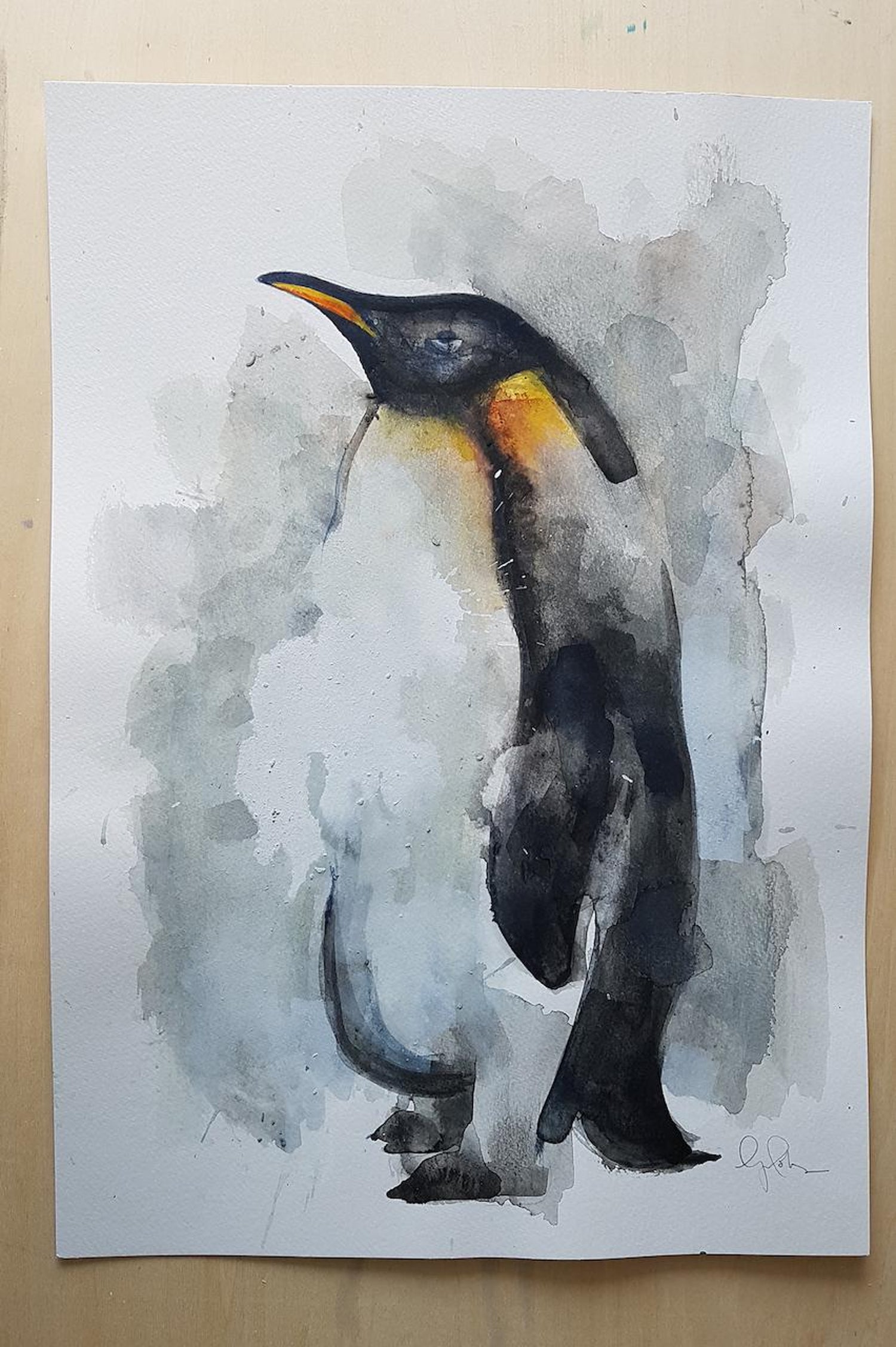 Gavin Dobson - Gavin Dobson, Penguin, Original Animal Painting, Penguin Art,  Impressionist Art at 1stDibs | penguin painting, penguin artwork, animal art