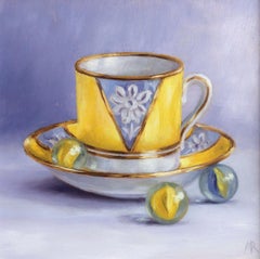 Marie Robinson, Hello Sunshine, Bright Art, Original-Stillleben-Ölgemälde