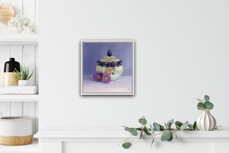 Marie Robinson
Daisy, Daisy
Original Still Life Painting
Oil Paint on Aluminium
Panel Size: H 20cm x W 20cm x D 1cm
Framed Size: H 29cm x W 29cm x D 2cm
Sold Framed in a White Hand Painted Wooden Frame
Please note that insitu images are purely an
