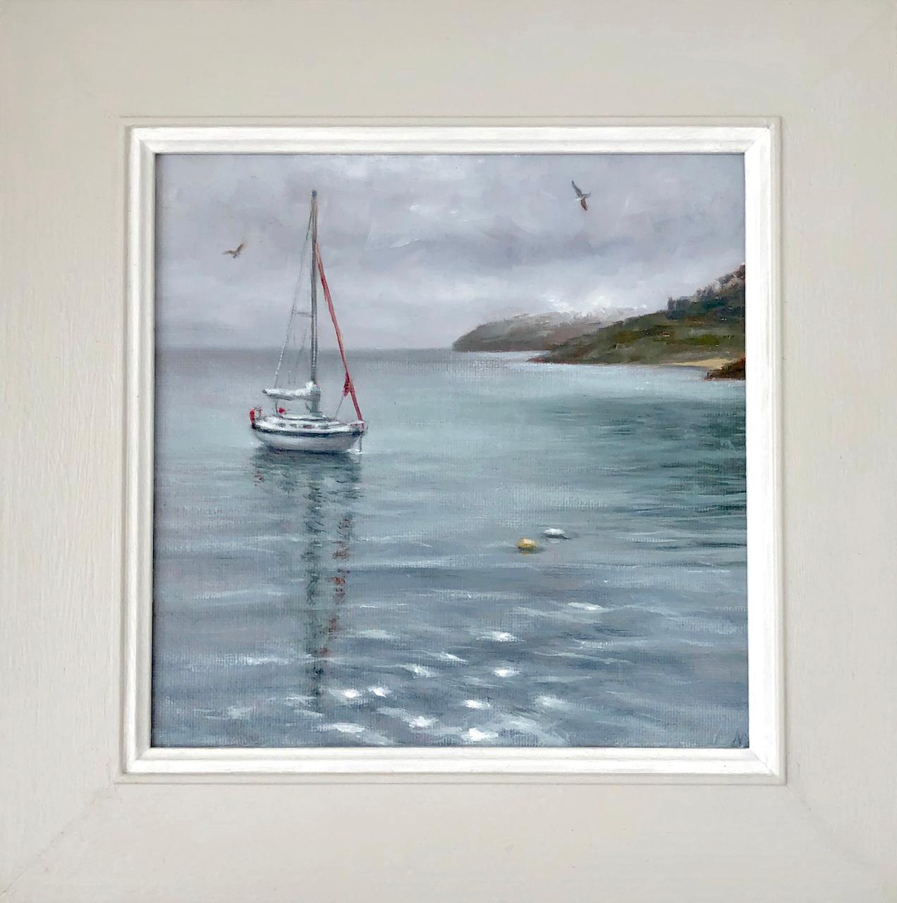 Marie Robinson, Calm Mooring, Original Seascape Art, Boat Art, Sailing Art
