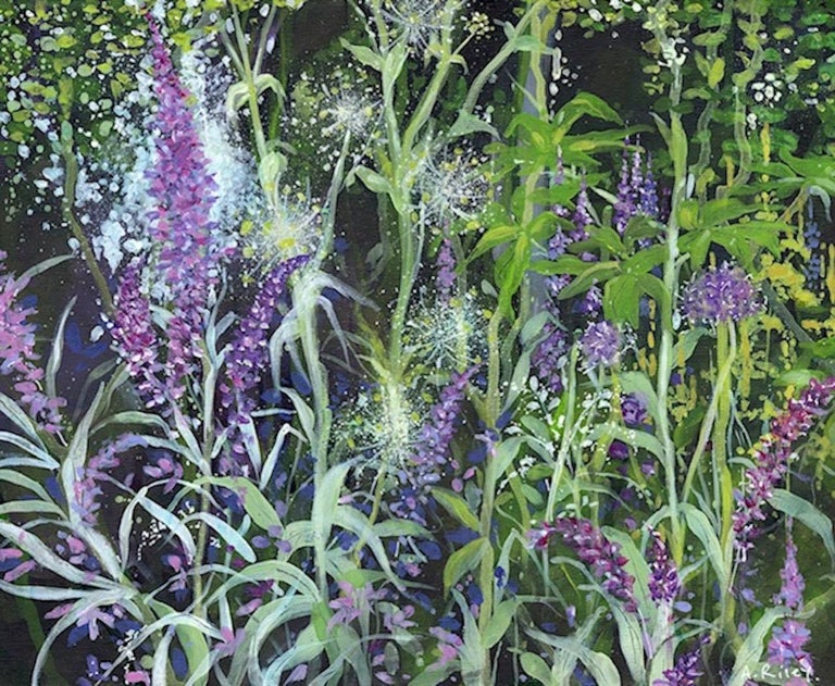 Adele Riley - Adele Riley, Foxglove Clock, Original Contemporary ...