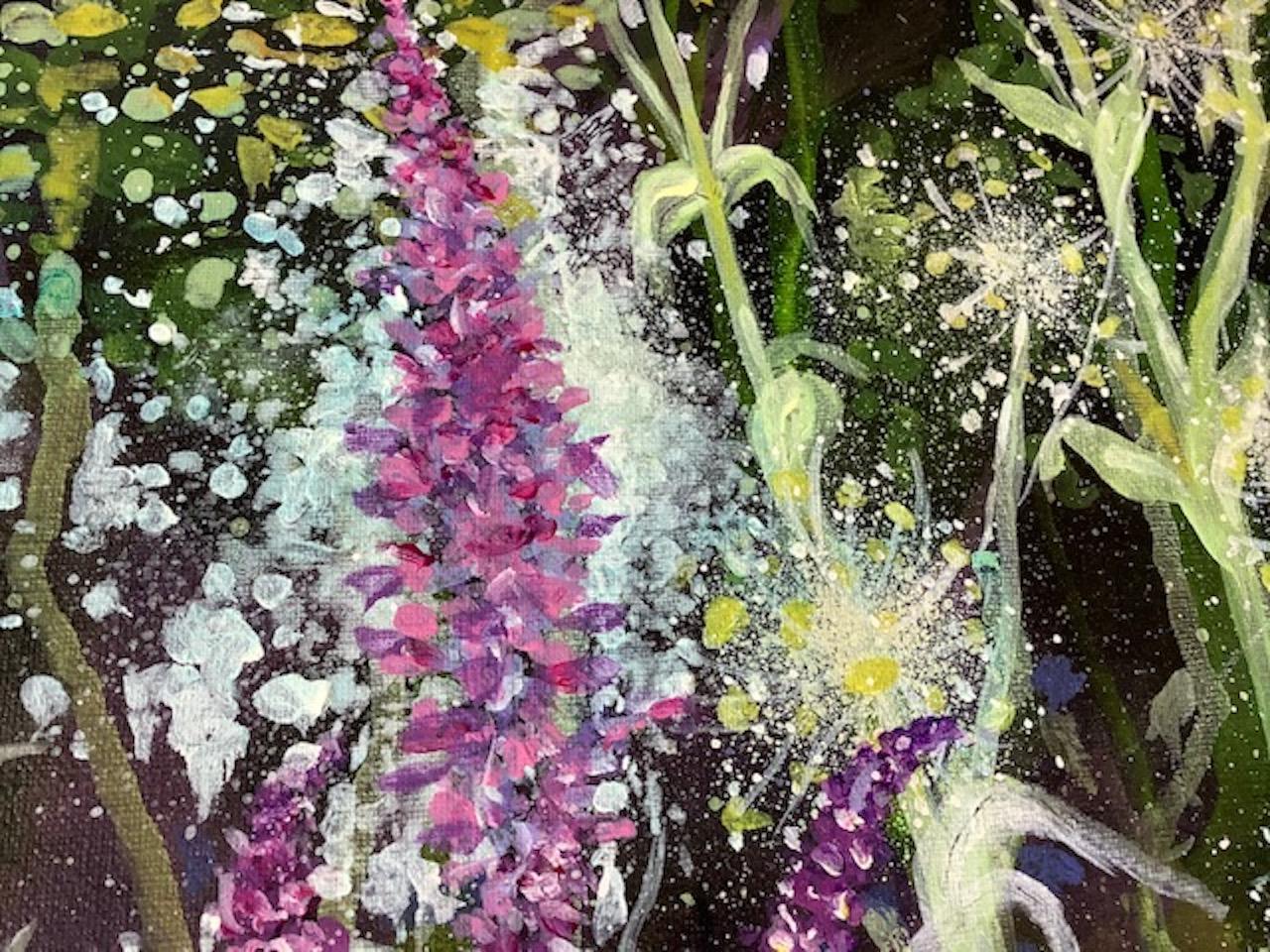 Adele Riley, Foxglove Clock, Original Contemporary Impressionist Landscape Art 2