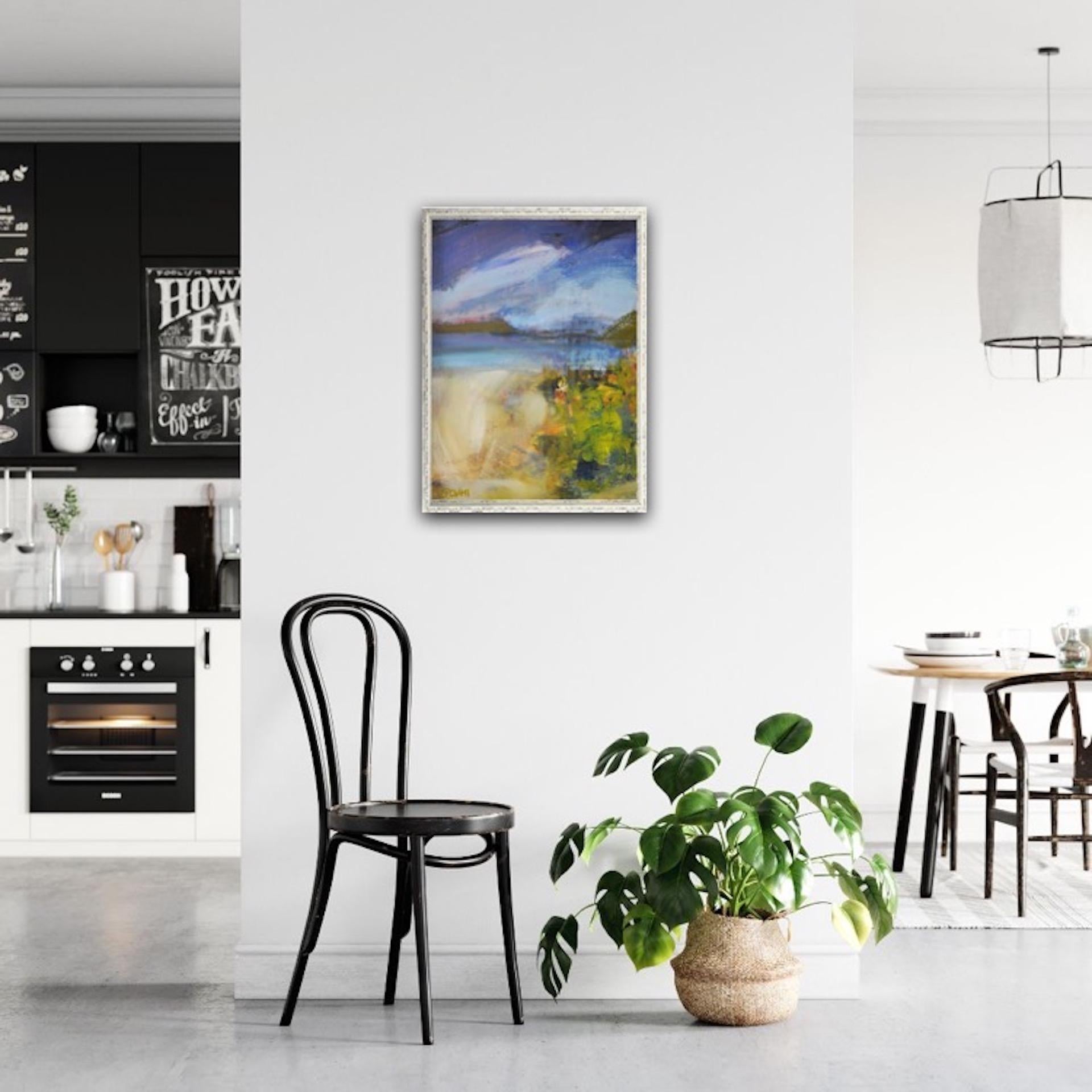 Lucy Powell, Paisaje de playa, Arte original de paisaje marino, Pintura impresionista 1