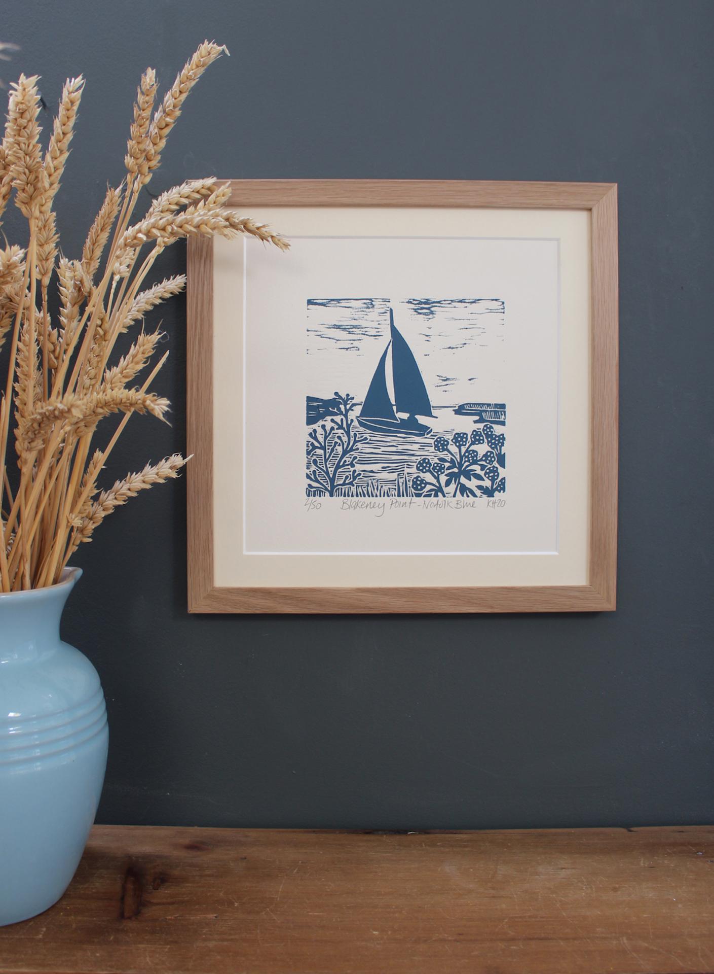 Kate Heiss
Blakeney Point
Norfolk Blue Series
Limited Edition Linocut Print
Edition of 50
Printed with oil based relief inks on 300gsm soft white Somerset velvet paper.
Signed and dated on the front
Image size 15 x 15cm
Mounted size 30 x 30cm
Sold