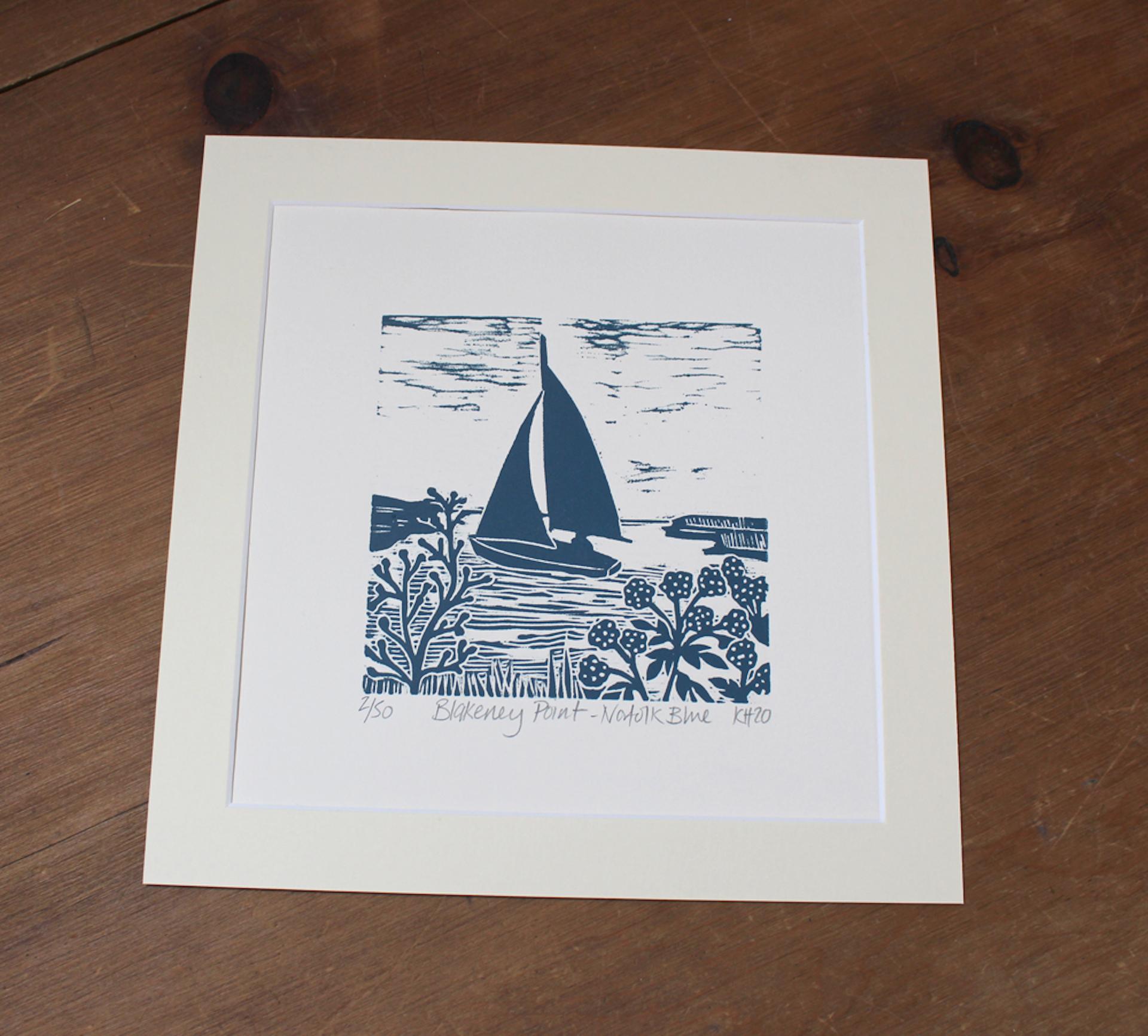 Kate Heiss, Blakeney Point, Bright Art, Sailing Art, Boat Art, Gift ARt 2