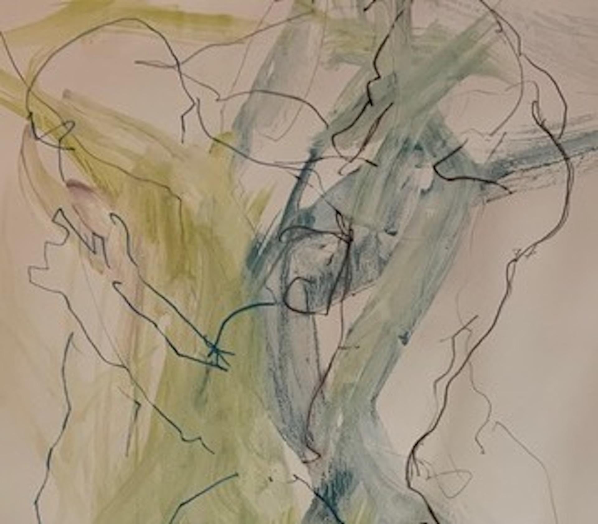 Judith Brenner, Baile rico 1, Pintura figurativa abstracta impresionista original en venta 2