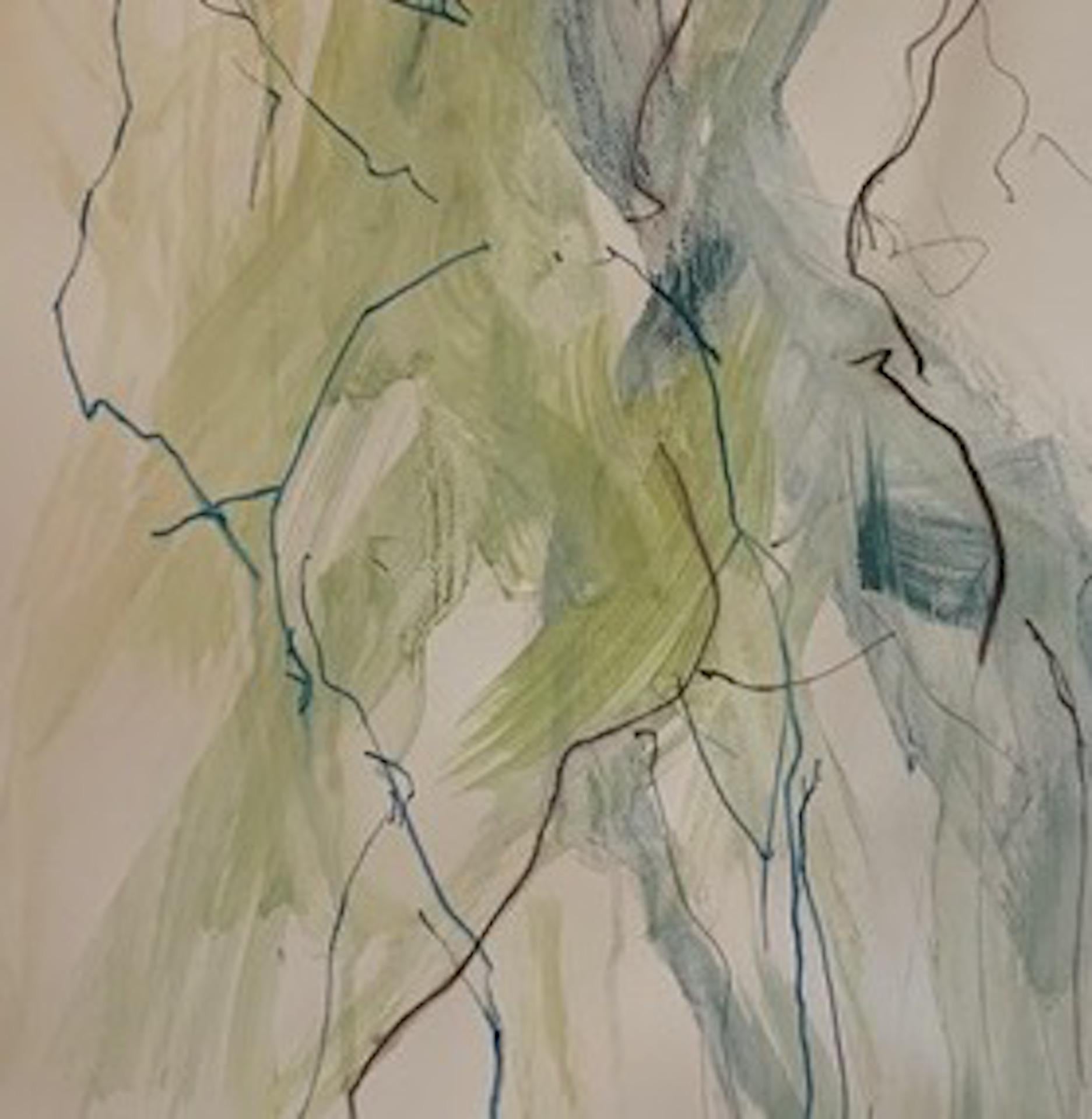 Judith Brenner, Baile rico 1, Pintura figurativa abstracta impresionista original en venta 3