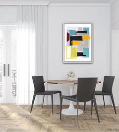 Jonathan Lawes, Lago Verde, Unique Geometric Print, Original Abstract Art