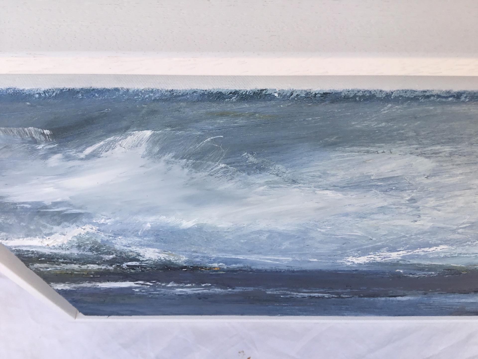 Maria Floyd
Under a Low Sky
Original Abstract Seascape Painting
Mixed Media on Board
Framed Size: H 45cm x W 55cm x D 5cm
Sold Framed in a White Wooden Frame
Please note that insitu images are purely an indication of how a piece may look.

Under a