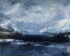 Maria Floyd, Under a Low Sky, Original Expressionist Seascape Painting