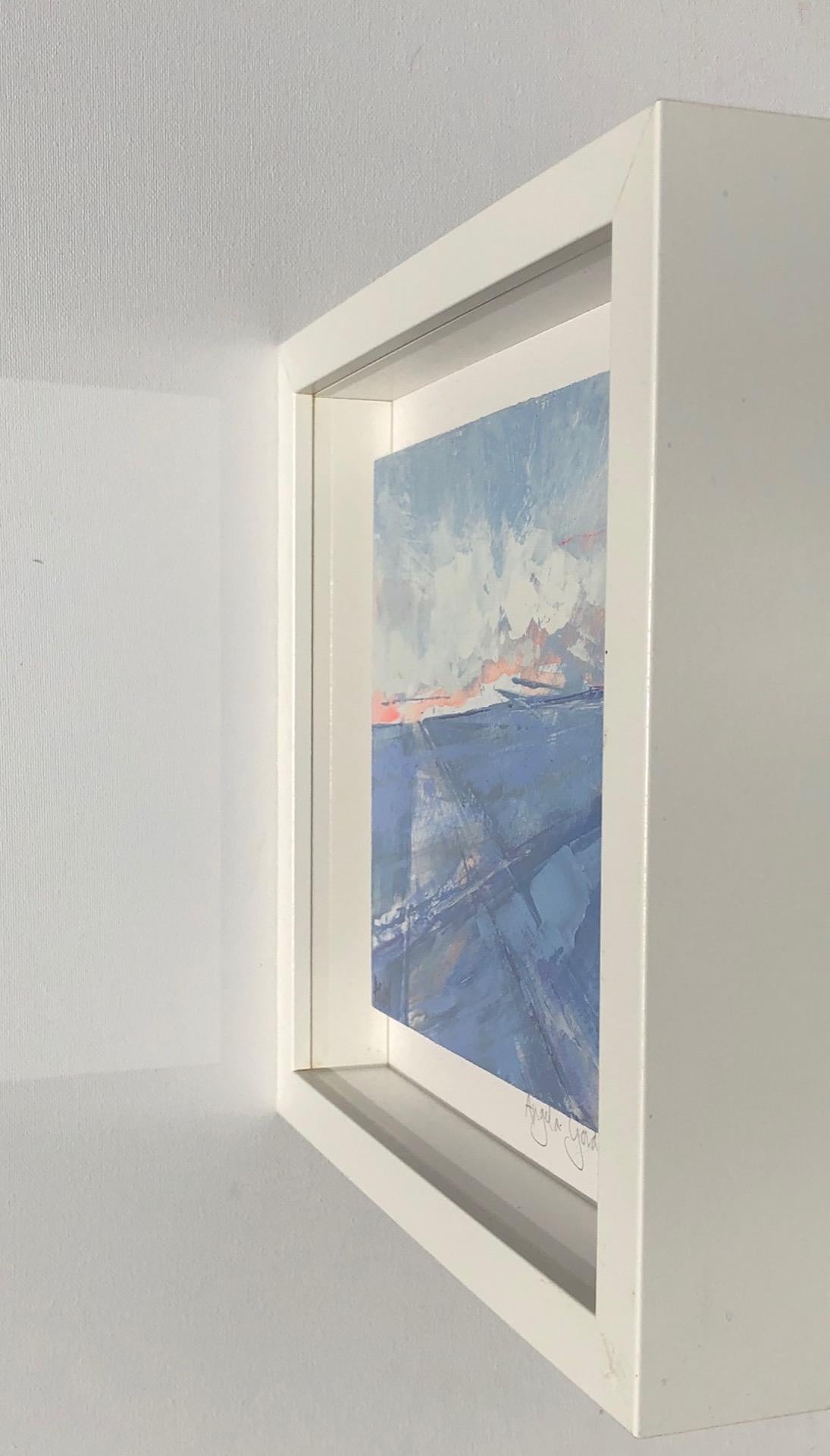 Peinture de paysage abstrait Field of Dreams d'Angela Gordon-Webb, Art bleu en vente 3