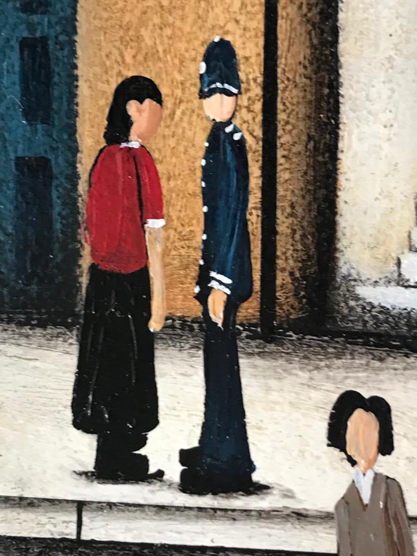Sean Durkin, Village Life, Contemporary Painting in the Style of Lowry 6