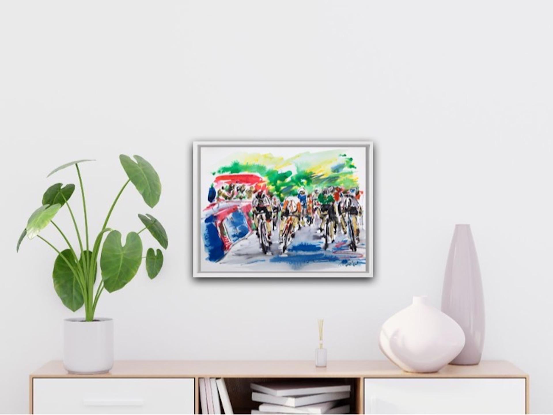 Garth Bayley
Stage 5 Tour Down Under
Original Cycling Painting
Watercolour Paint on Paper
Sheet Size: H 24cm x W 32cm x D 0.1 cm
Sold Unframed
Please note that insitu images are purely an indication of how a piece may look.

Stage 5 Tour Down Under