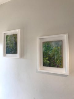 Dylan Lloyd, Island Path Diptychon, Leuchtend zeitgenössische Kunst, Landschaftsmalerei