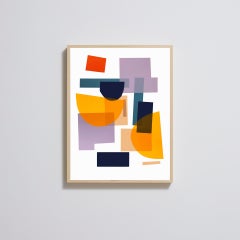 Flux 01 BY JONATHAN LAWES, Original Unqiue Geometric Prints, Bright Abstract Art