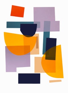 Flux 01 von JONATHAN LAWES:: Original unqiue geometrische Drucke:: helle abstrakte Kunst